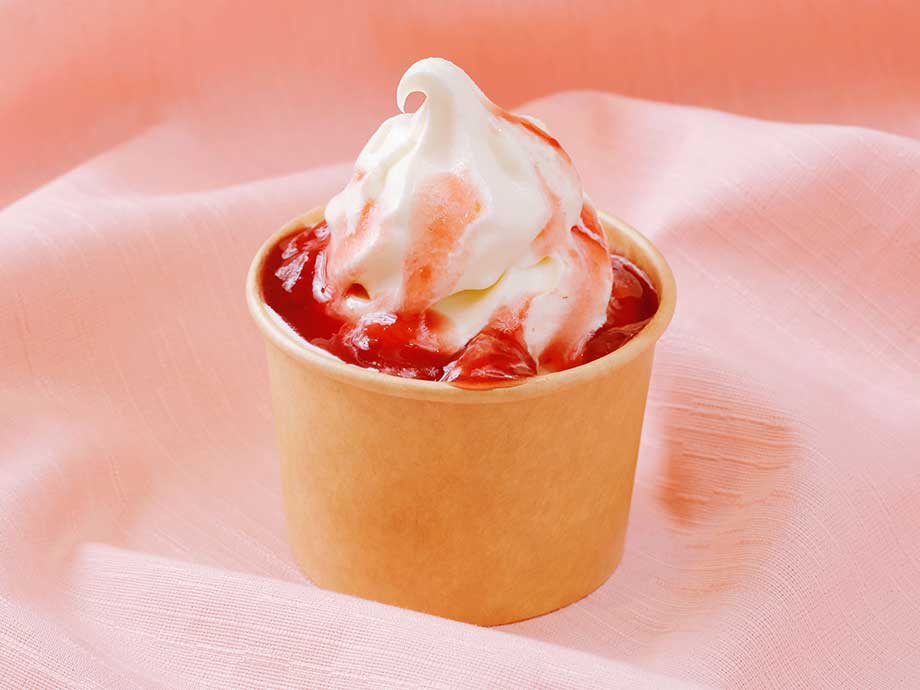 いちごのソフトクリーム