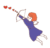 キューピッドの女の子のイラスト