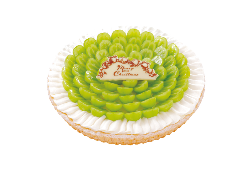 新作 シャインマスカットとフリルクリームのタルト ～ホワイトチョコ風味～